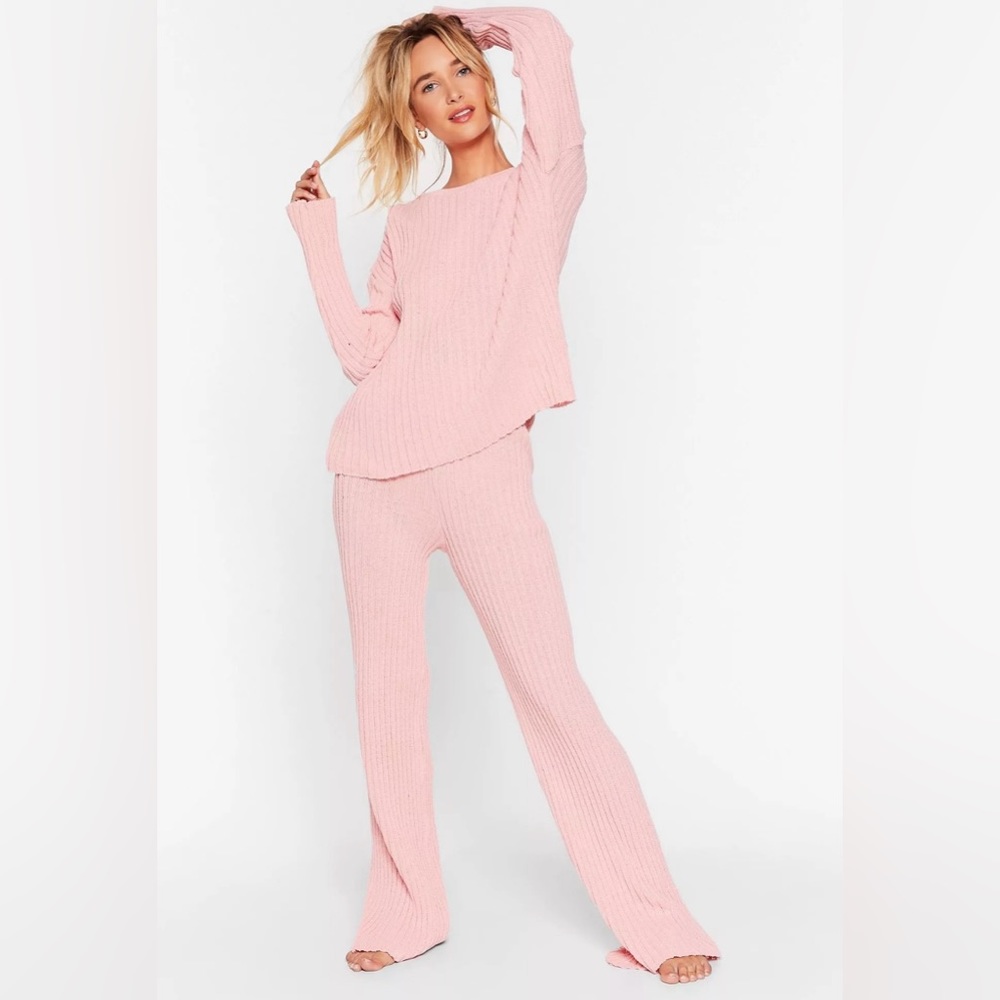 Oversized Sweater And Pants Lounge Set